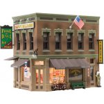 Woodland Scenics městský rohový dům s potravinami BR5024 – Zbozi.Blesk.cz