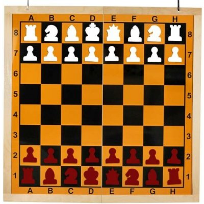 Madon Demonstrační skladací magnetická šachovnice 86x86cm – Zboží Mobilmania