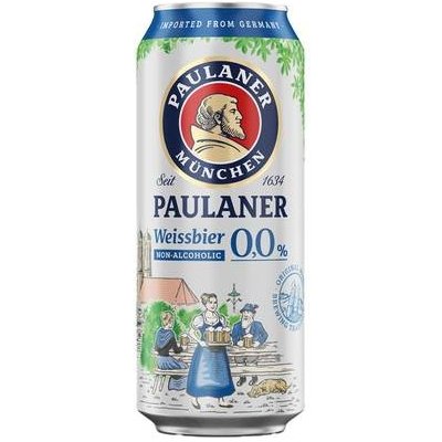 Paulaner Weissbier 0,0% 0,5 l (plech) – Hledejceny.cz