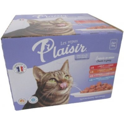 Plaisir cat XXL pro dospělé i kastrované kočky mix chutí 24 x 85 g – Zboží Mobilmania