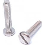 Šroub s válcovou zaoblenou hlavou a průběžnou drážkou, DIN 85, nerez A2 M6 x 30, balení 1 ks – Sleviste.cz