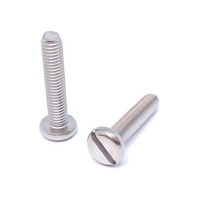 Šroub s válcovou zaoblenou hlavou a průběžnou drážkou, DIN 85, nerez A2 M6 x 30, balení 1 ks – Sleviste.cz