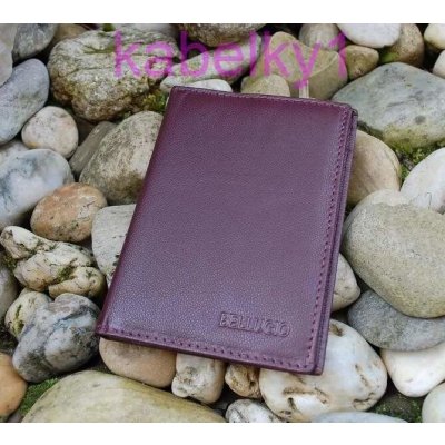 Bellugio pouzdro na doklady a karty kůže bordové – Zboží Živě