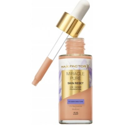 Max Factor Miracle Pure pečující make-up 40-60 Light 30 ml – Zboží Dáma