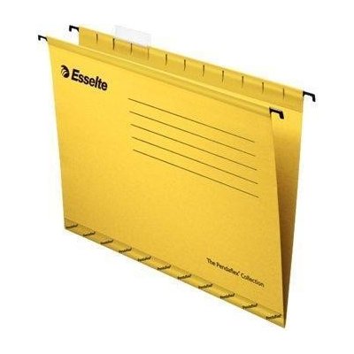 ESSELTE Zesílené závěsné desky Classic, žlutá, A4, recyklovaný karton, ESSELTE ,balení 25 ks 365314 – Zboží Živě