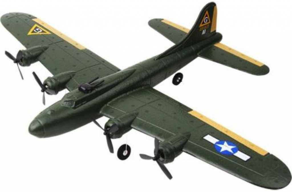 S-Idee RC letadlo BEOING B-17 Flying Fortress 2,4 GHz RTF zelená 1:10