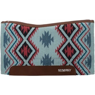 Weaver Leather Synergy Westernová deka Contoured Performance Merino Fleece Smoke Blue Mango – Hledejceny.cz