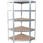 Regál Racks RAT80, rohový, kovový, MDF, 5 políc, 1800x900x400 mm, max. 150 kg/polica ST2212757 – Zboží Mobilmania