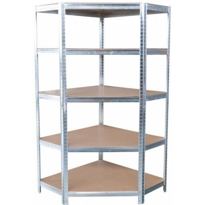 Regál Racks RAT80, rohový, kovový, MDF, 5 políc, 1800x900x400 mm, max. 150 kg/polica ST2212757 – Zboží Mobilmania