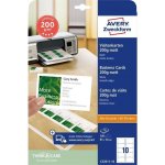 Avery Zweckform 85x54 mm, 200g, 10 listů, matné, bílé C32011-10 – Sleviste.cz