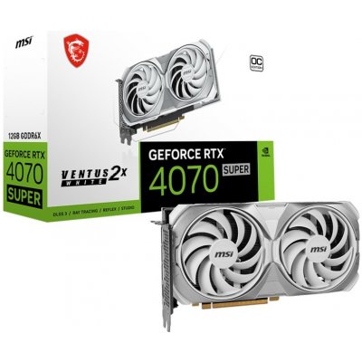 MSI GeForce RTX 4070 SUPER 12G VENTUS 2X WHITE OC – Zboží Mobilmania