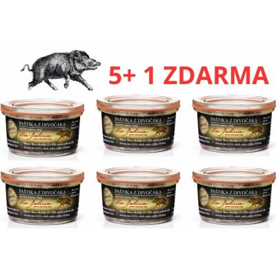 Via Delicia paštika z divočáka na červeném víně 6 x 130 g – Zboží Dáma