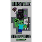 Jerry Fabrics Osuška Minecraft Hostile Behaviour 70 x 140 cm – Zboží Dáma