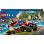 LEGO® City 60412 Hasičský vůz 4x4 a záchranný člun – Zbozi.Blesk.cz