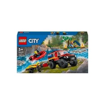 LEGO® City 60412 Hasičský vůz 4x4 a záchranný člun