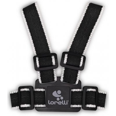 LORELLI Vodící kšíry na dítě SAFETY HARNESS BLACK & White – Zboží Mobilmania