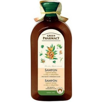 Green Pharmacy šampon pro suché a poškozené vlasy Lipové květy a olej z rakytníku 350 ml