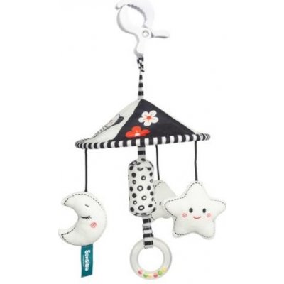 Sensillo Kolotoč do kočíka black&white Hviezdička – Zboží Mobilmania