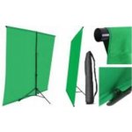 SADA PRO POZADÍ TYP H + pozadí bavlna 150x200cm GREEN SCREEN ZELENÁ STĚNA – Zboží Živě