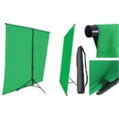 SADA PRO POZADÍ TYP H + pozadí bavlna 150x200cm GREEN SCREEN ZELENÁ STĚNA – Zboží Živě