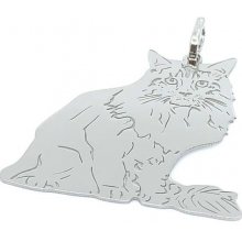 Jan Kos jewellery Stříbrný přívěsek mývalí kočka 12119417