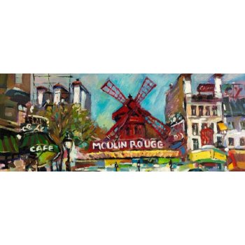 ForWall Fototapeta panoramatická vliesová Moulin Rouge 250 x 104 cm