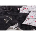 KAARSGAREN Zateplená dětská deka šedá rybičky – Sleviste.cz