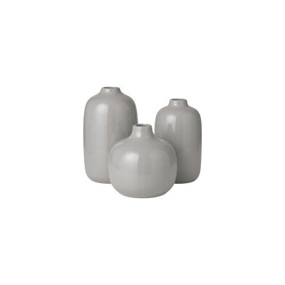 Blomus CEOLA set 3 váz lesklé šedé – Hledejceny.cz