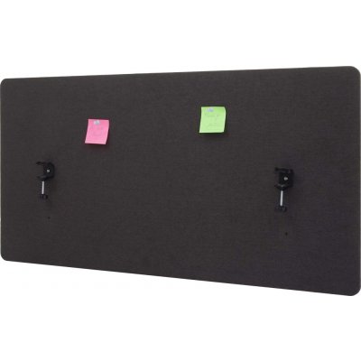 Design-Shop Akustický panel na stůl HWC-G75 dvoustěnná látka/textil 60 x 120 cm hnědo-šedá – Zboží Dáma