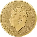 The Royal Mint zlatá mince Gold Britannia Král Charles III Royal Mint 2023 1/4 oz – Zboží Mobilmania