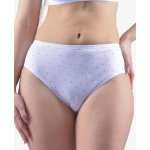 Gina dámské kalhotky klasické s potiskem 11082P bílá petrolejová – Zboží Dáma