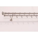 GAROL Kovová garnýž dvojitá satyna exclusive komplet Monako 360 cm – Zboží Mobilmania