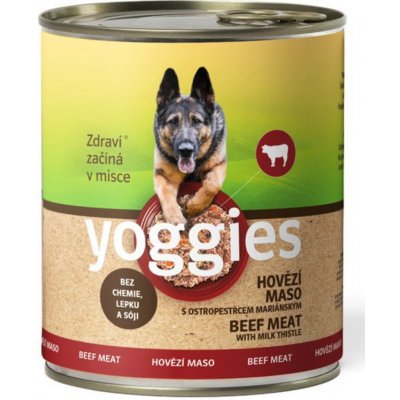 Yoggies hovězí s ostropestřcem mariánským 800 g – Sleviste.cz