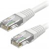 síťový kabel AlzaPower APW-CBP5EU0002W Patch CAT5E UTP, 0,25m, bílý