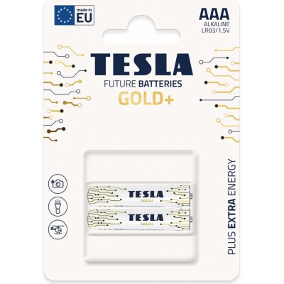 TESLA GOLD+ AAA 2ks 12030220 – Zbozi.Blesk.cz