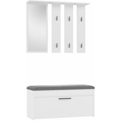 TP Living Předsíňová stěna Parma III bílá – Zboží Dáma