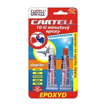 CARTELL CEP-12021 epoxidové lepidlo 2x12g transparentní