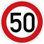 Dopravní značka Nejvyšší dovolená rychlost 50 km DZ B20A/50 – Zboží Dáma