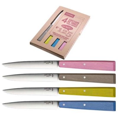 Opinel Bon Appetit Pop Spirit Steak Knives, Set of 4