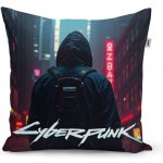 Sablio Polštář Cyberpunk 2077 Pohled do města 40x40 – Hledejceny.cz