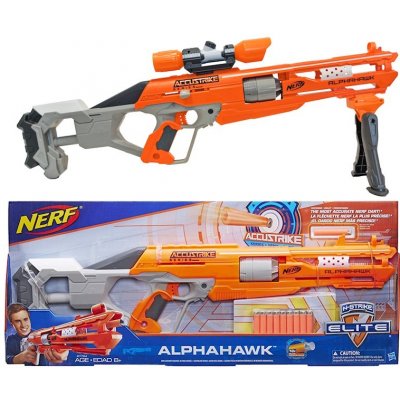 NERF N-Strike Elite Accustrike Alphahawk Sniper Edition B7784 + zaměřovač + dvojnožka – Zbozi.Blesk.cz