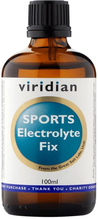 Viridian SPORTS Electrolyte Fix Koncentrát pro iontový nápoj 100 ml SPORTS Electrolyte Fix 100 ml Koncentrát pro iontový nápoj