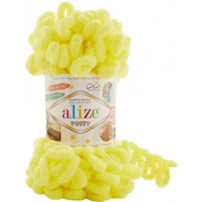 Alize Puffy 552 neonově žlutá – Zboží Dáma