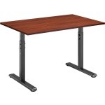 AlzaErgo Fixed Table FT1 černý + Stolová deska TTE-01 140x80cm lamino kaštan – Zboží Mobilmania