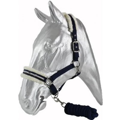 Kentaur Ohlávkový set s beránkem modro hnědý – Zboží Dáma