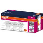 Osram 3PAK LED žárovka LED GU10 4,5W = 35W 350lm 6500K Studená bílá 120° Value OSRVALU7545 – Sleviste.cz