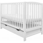 New Baby LILLY se stahovací bočnicí a šuplíkem bílá 120x60 cm – Hledejceny.cz