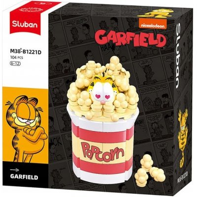 Sluban B1221D Garfield v popcornu – Zboží Dáma