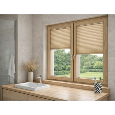 Zebra-shop Plissé Lux Dolomit Krémový melír PD301 37 x 80-110 cm – Hledejceny.cz
