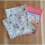 Látkový obal k vybarvení květy A4 A5 na učebnici sešit slabikář A5 – Hledejceny.cz